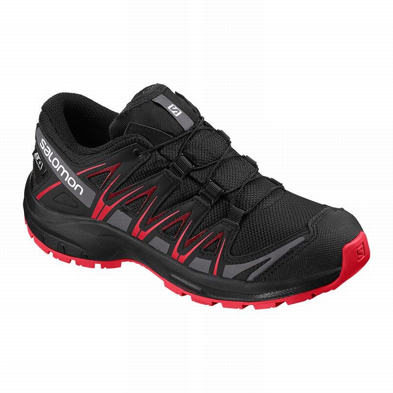 Chaussures De Randonnée Salomon Enfant Noir - Salomon XA PRO 3D CLIMASALOMON™ WATERPROOF - France (4